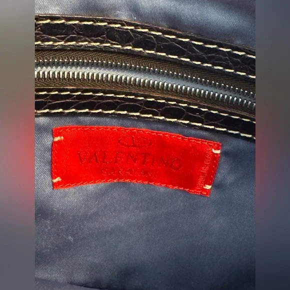 Vintage Valentino Leopard Print Pony Hair Shoulder Bag - Picture 13 of 14